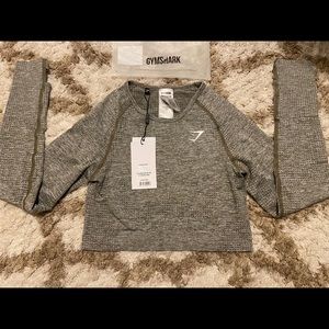 GYMSHARK Vital seamless long sleeve crop top